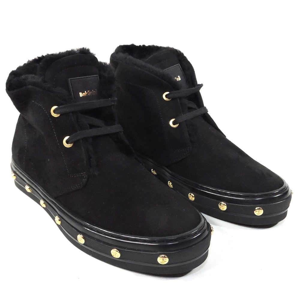 BALDININI 🇮🇹 WOMEN'S BLACK SUEDE WINTER BOOTIE - Picture 2 of 7